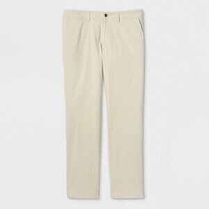 Goodfellow & Co Mens Hennepin Straight Chino Pants Ivory Sz 50x34